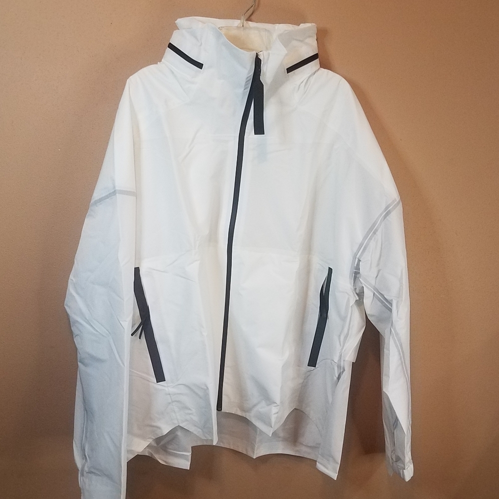 Adidas Myshelter Parley Rain Coat Sz 2XL New White 3M